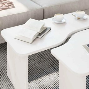 vidaXL Τραπεζάκι σαλονιού Λευκό 100 x 69 x 35.5 εκατοστά