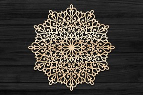Intra απο ξύλο plywood 3mm-4mm πάχος Τρισδιάστατη Mandala Δίασταση 30x30 cm INTRAFABR-69585389