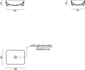 GSI Sand 9037 Gold 50x38 - Επιτραπέζιος νιπτήρας