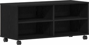 vidaXL Ντουλάπι TV Μαύρο 90 x 35 x 40.5 εκ Επεξεργασμένο ξύλο