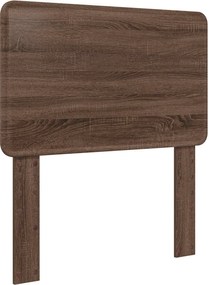 vidaXL Σκελετός Κρεβατιού Καφέ δρυς 75 x 190 cm Επεξεργασμένο ξύλο