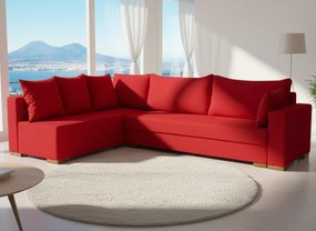 Γωνιακός καναπές Trendy-Δεξιά-265φ 165β εκ.-Κόκκινο