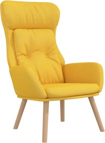 vidaXL Πολυθρόνα Relax Κίτρινο Μουσταρδί Υφασμάτινη