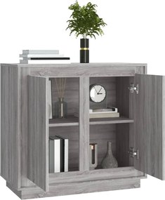 vidaXL Ντουλάπι Γκρι Sonoma 80x34x75 εκ. από Επεξεργασμένο Ξύλο