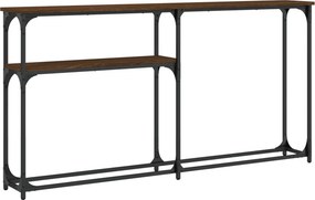 vidaXL Τραπέζι Κονσόλα Καφέ Δρυς 145x22,5x75 εκ. Επεξεργασμένο Ξύλο