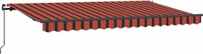 vidaXL Σκηνίτσα Αναδιπλούμενη Πορτοκαλί 350 x 200 cm ύφασμα