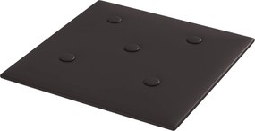 vidaXL Κεφαλάρι Τοίχου 12 pcs Μαύρο 30 x 30 cm Τεχνητό Δέρμα
