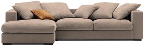 Γωνιακός καναπές Pilo-Προσαρμόσιμη-225φ 145β εκ.-Μπεζ (Star4604)