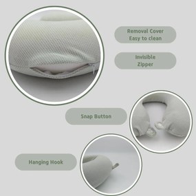 Μαξιλαράκι Ταξιδίου Memory Foam Σχήμα Πέταλο - Πράσινο