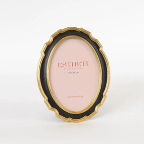 Κορνίζα Polyresin Χρυσή-Μαύρη 10x15εκ. ESTHETI 756-12147