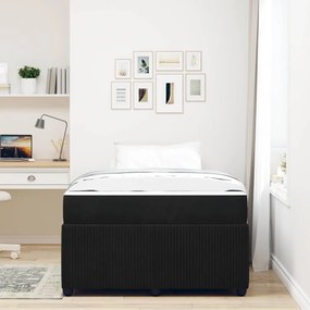vidaXL Σκελετός Κρεβατιού Μαύρο 120 x 190 cm ύφασμα
