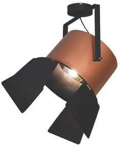 Φωτιστικό Οροφής Spot HL-3600-1XXXL-C 77-4297 Arlen Copper &amp; Black  Homelighting Μέταλλο