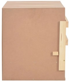 vidaXL Φωλιά για Κότες με 3 Θέσεις 96x40x45 εκ. από Μασίφ Ξύλο Πεύκου