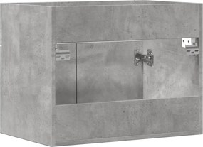 vidaXL Ντουλάπι Νιπτήρα Γκρι Σκυροδέματος 60x38,5x46 εκ. Επεξ. Ξύλο