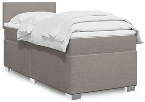 ΚΡΕΒΑΤΙ BOXSPRING ΜΕ ΣΤΡΩΜΑ TAUPE 100 X 200 ΕΚ. ΥΦΑΣΜΑΤΙΝΟ 3288096