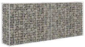 vidaXL Συρματοκιβώτιο Ασημί 85 x 30 x 200 εκ. από Γαλβανισμένο Χάλυβα