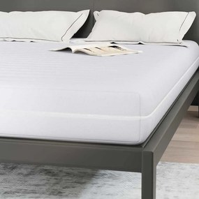 vidaXL Στρώμα Λευκός 140 x 200 cm Τσέπες ελατηρίων