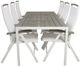 Σετ Τραπέζι και καρέκλες Dallas 2325, Polyξύλο, Ύφασμα, Μέταλλο | Epipla1.gr