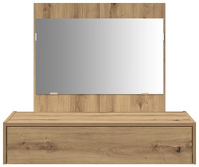 vidaXL Επιτοίχιο Τραπέζι Μακιγιάζ Οξιά 83x40x70 εκ