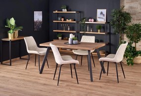 BERLIN extension table, walnut / black
