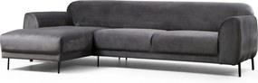 Corner Sofa-Bed Image Corner Left ( Chl-3R ) - Anthracite Anthracite