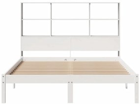 vidaXL Κρεβάτι Βιβλιοθήκη Χωρίς Στρώμα 120x200 εκ Μασίφ Ξύλο Πεύκο