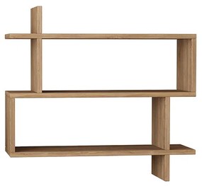 Ραφιέρα Paralel pakoworld χρώμα φυσικό 70x22x65,5εκ (1 τεμάχια)