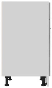 vidaXL Ντουλάπι με Συρτάρι Γκρι Σκυροδέματος 60x46x81,5 εκ Επεξ. Ξύλο
