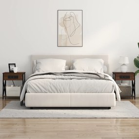 vidaXL Κομοδίνο Καφέ δρυς 41 x 31 x 51 εκ. Επεξεργασμένο ξύλο