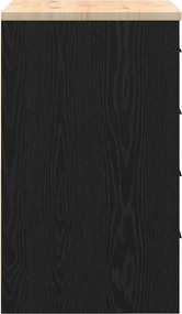 vidaXL ντουλάπι αποθήκευσης γκαράζ μαύρο 60x51x85 εκ μασίφ ξύλο πεύκο