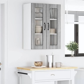 vidaXL Ραφιέρα τοίχου LUCCA Γκρι Sonoma 60 x 31 x 80 εκ.