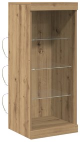 vidaXL Μπουφές με LED Φώτα Ξύλο Artisan 41x37x100 εκ