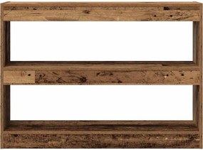 vidaXL Βιβλιοθήκη 2 επιπέδων 100 x 30 x 72 εκ Επεξεργασμένο Ξύλο