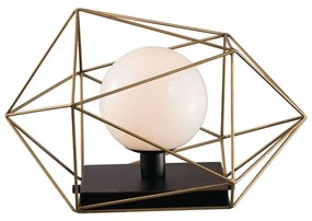 Φωτιστικό Επιτραπέζιο I-Abraxas-L1 Oro Black-Gold Luce Ambiente Design Metal