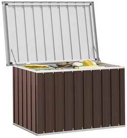 vidaXL Μπαούλο Αποθήκευσης Κήπου Καφέ 109 x 67 x 65 εκ.