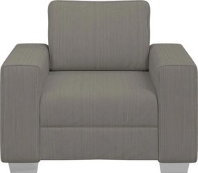 vidaXL Πολυθρόνα Ανοιχτό Γκρι Ύφασμα Κοτλέ 100 x 77 x 82 εκ.