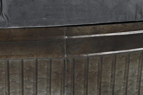 Σκαμπό DKD Home Decor Γκρι Μέταλλο 117 x 42 x 47 cm