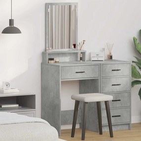 vidaXL Τουαλέτα  με συρτάρια σε Γκρι Σκυρόδεμα 50x41x140 εκ