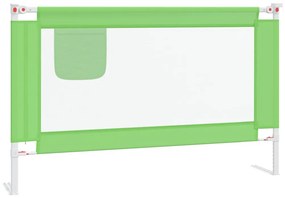 vidaXL Μπάρα Κρεβατιού Προστατευτική Πράσινη 120 x 25 εκ. Υφασμάτινη