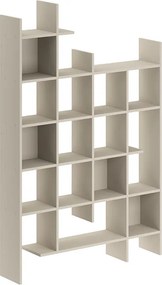 Βιβλιοθήκη Manco Megapap χρώμα sandstone 122x25,5x188εκ.