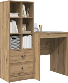 vidaXL Γραφείο Artisan Oak 105,5 x 50 x 127 εκ 2 τμχ.