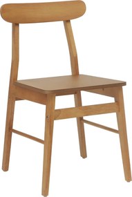 vidaXL Καρέκλα τραπεζαρίας 2 pcs Φυσικό 43 x 44,5 x 77 εκ.