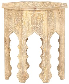 vidaXL Τραπέζι Βοηθητικό Ø48 εκ. από Μασίφ Ξύλο Μάνγκο