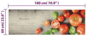 vidaXL Χαλί Κουζίνας Πλενόμενο Σχέδιο Tomatoes 60 x 180 εκ. Βελούδινο