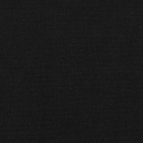 Κεφαλάρι με Πτερύγια Μαύρο 163x23x118/128 εκ. Υφασμάτινο - Μαύρο