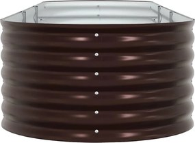 vidaXL Ανεβασμένο Κρεβάτι Καφέ 320 x 80 x 44 cm Ατσάλι