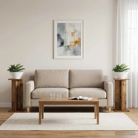 vidaXL Βάση φυτών 2 τεμ. Παλαιωμένο ξύλο 25 x 25,5 x 60,5 εκ.