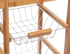 ΤΡΌΛΕΪ ΚΟΥΖΊΝΑΣ BAMBOO+STEEL TROLLEY BS FIVE 167776