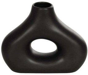 Βάζο Horizon 21252 18x6x15cm Black GloboStar Κεραμικό