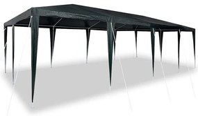 vidaXL Σκηνή Πάρτυ Πράσινο, Άσπρο 800 x 400 x 266 εκ
